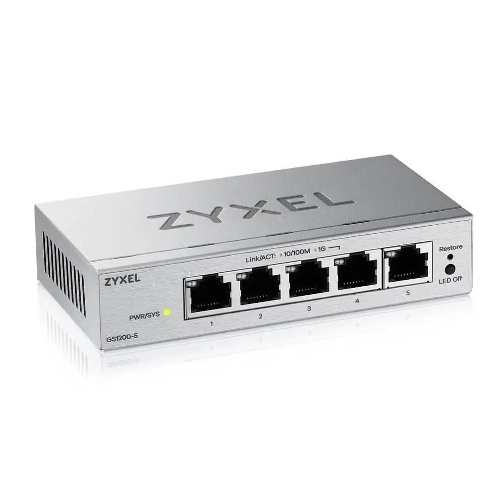 Zyxel GS1200-5 v3, 5 Port Gigabit webmanaged Desktop Switch