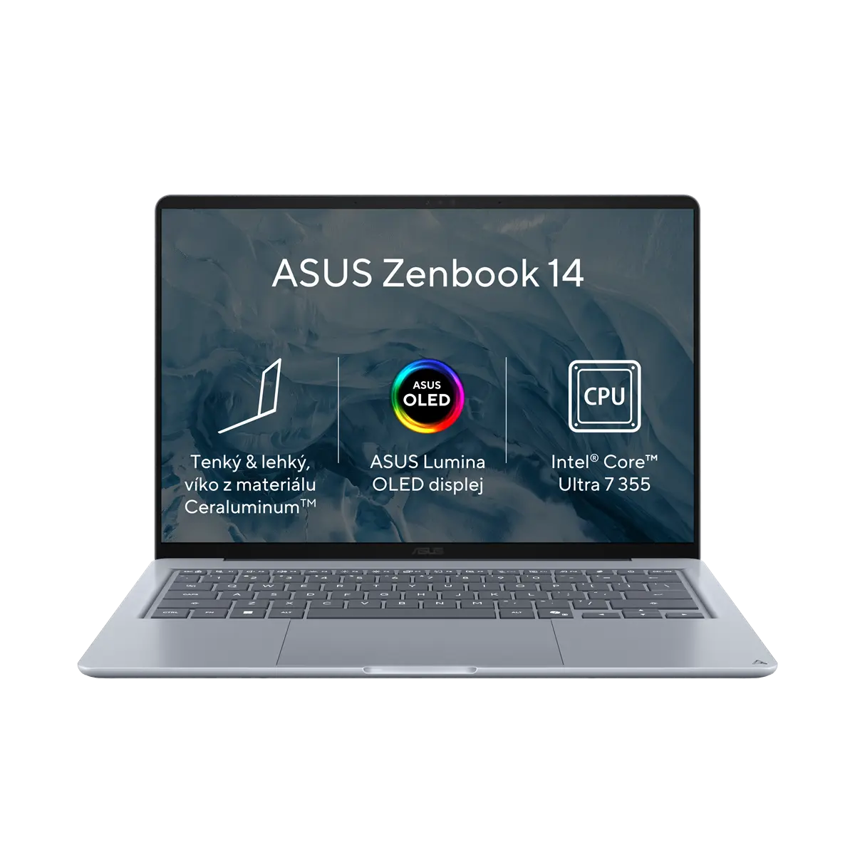 ASUS Zenbook 14 - Ultra 7 355/24GB/512GB SSD/14"/WUXGA/OLED/2y PUR/Win 11 Home/modrá