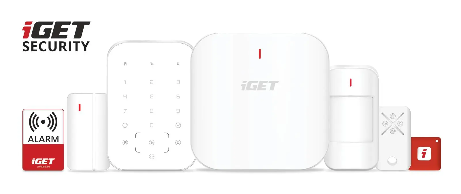 iGET SECURITY M6-4G Premium - Inteligentní zabezpečovací systém 4G/WiFi/LAN alarm, Android, iOS