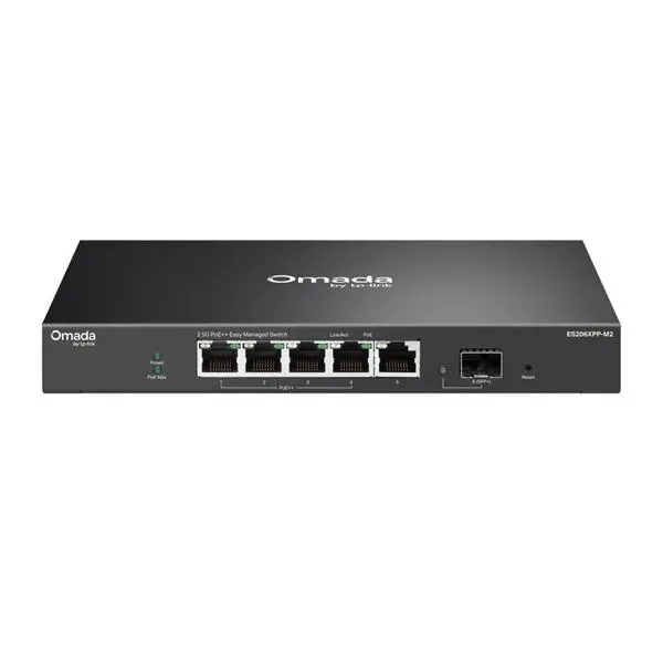 TP-Link ES206XPP-M2 Omada 4portový 2,5G + 1portový 10G PoE++ Easy Managed Switch
