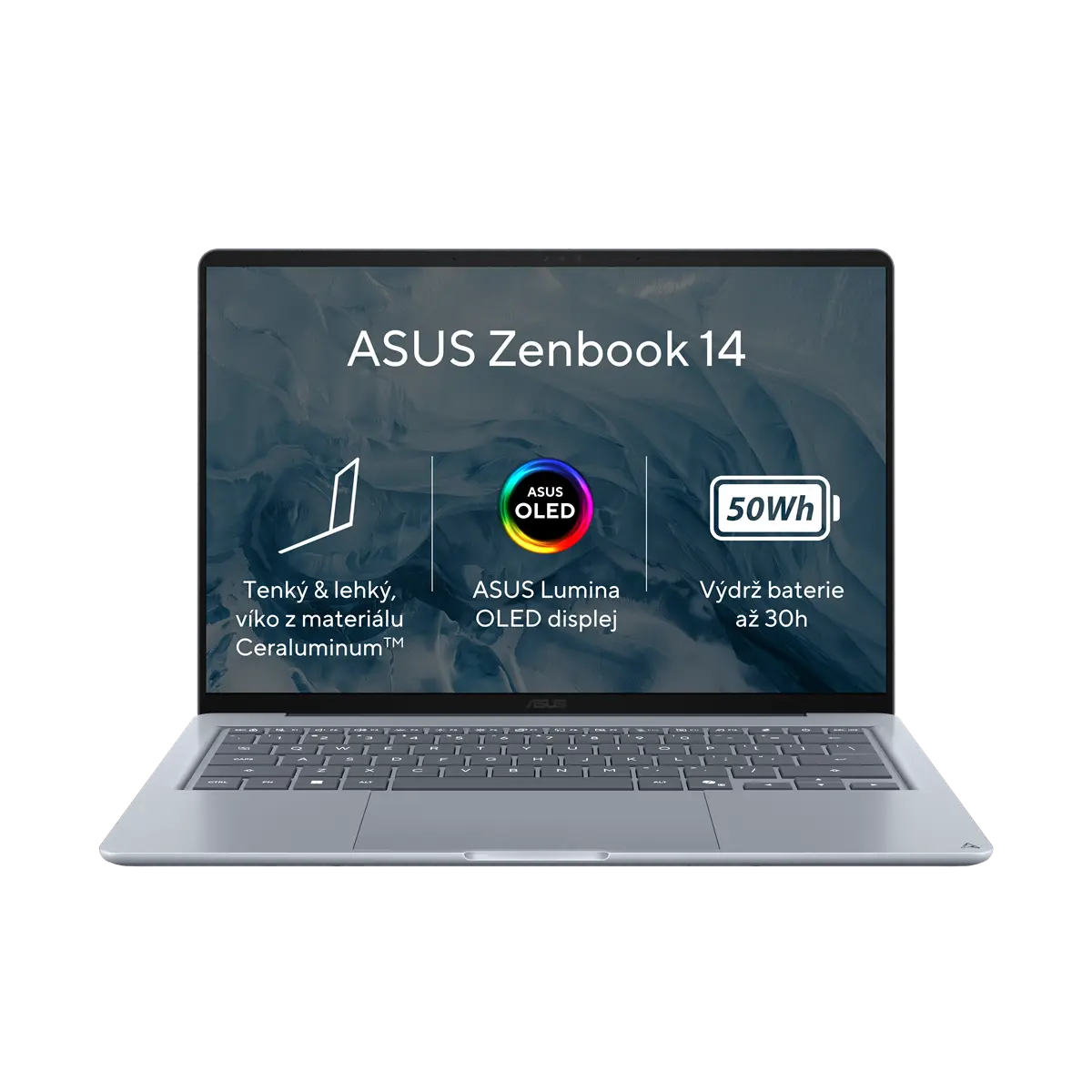 ASUS Zenbook 14 - Snapdragon X X1 26 100/8GB/256GB SSD/14"/WUXGA/OLED/2y PUR/Win 11 Home/modrá