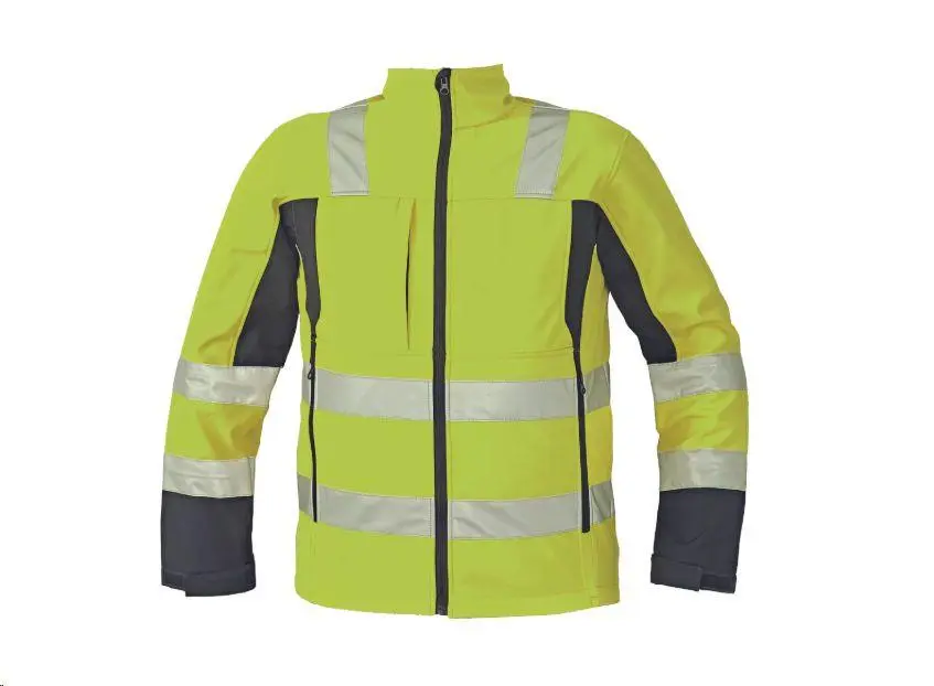 MALTON softshell. bunda HV žlutá S