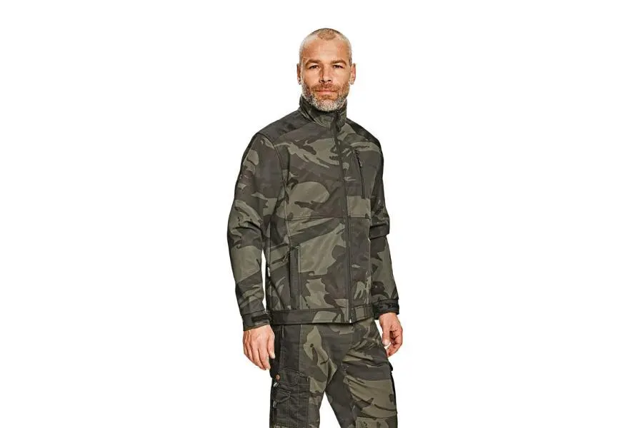 CRAMBE softsh.bunda camouflage L