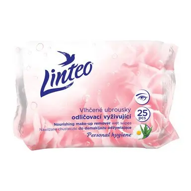 Linteo Vlhčené ubrousky odličovací 25ks