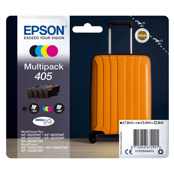 Epson Multipack 4 Colours 405 DURABrite Ultra Ink