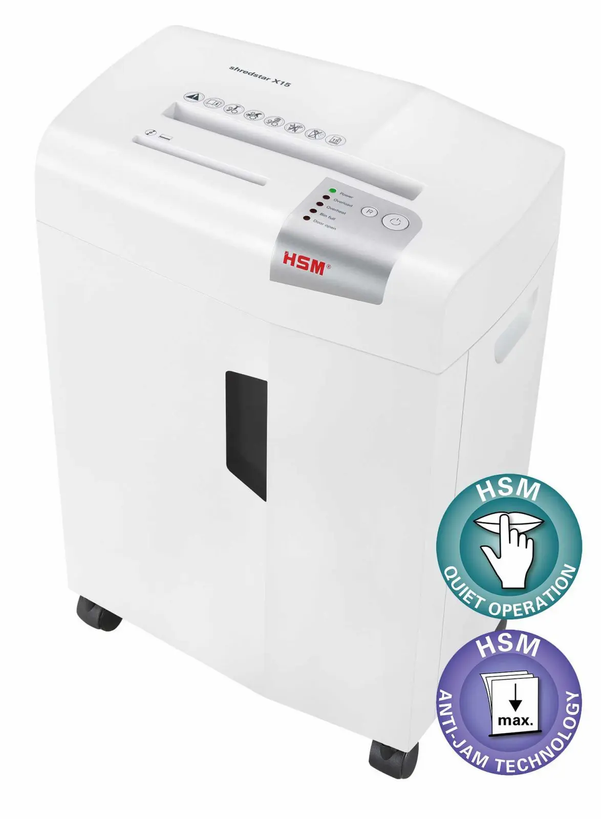 HSM skartovač ShredStar X15 White (velikost řezu 4x37mm, DIN P-4 (3))