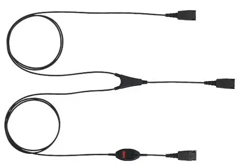 Jabra Supervisor Y-cord, QD-2xQD (mute switch)