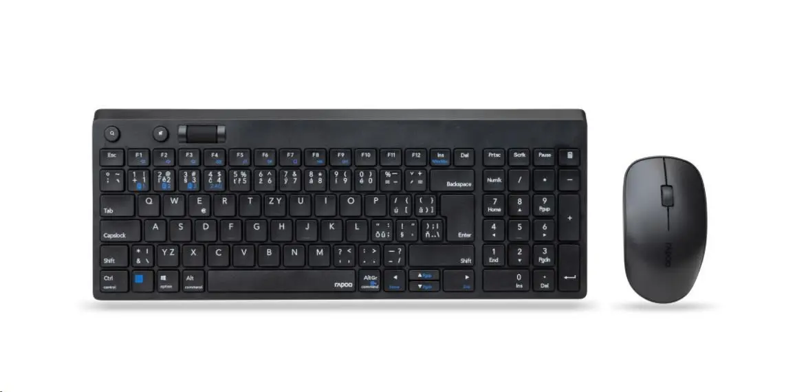 RAPOO set klávesnice a myš 8050T Multi-mode Wireless Desktop Combo Set