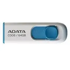 64GB USB ADATA C008  bílo/modrá (potisk) AC008-64G-RWE