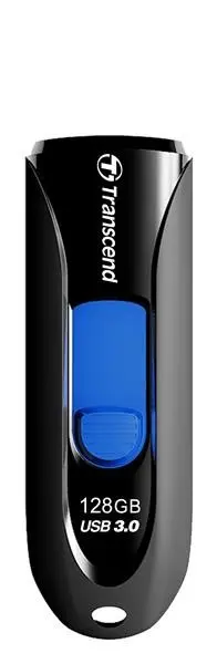 TRANSCEND Flash Disk 128GB JetFlash®790, USB 3.1 (R:90/W:40 MB/s) černá/modrá