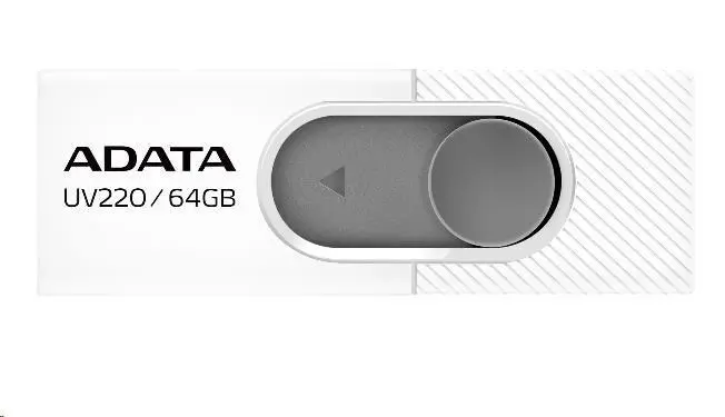 ADATA UV220/64GB/USB 2.0/USB-A/Bílá