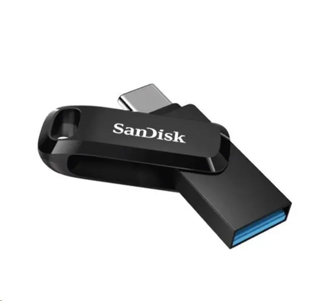 SanDisk Flash Disk 256GB Ultra Dual Drive Go, USB-C 3.2, Černá