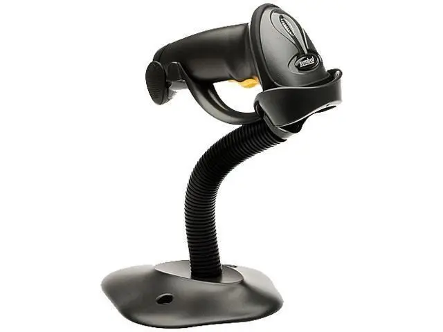 Zebra LS2208, čtečka čarového kódu, KIT, black, USB-HID + stojan