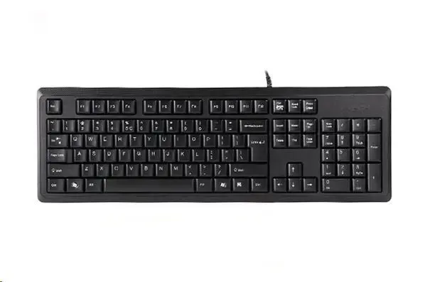 A4tech KR-92, klávesnice, CZ/US, USB, černá