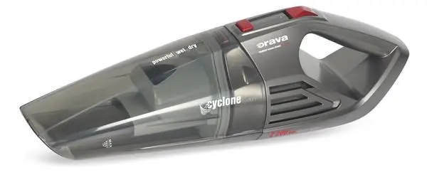 Orava VY-224 G ruční vysavač, 100 W, bezsáčkový, 72 dB, Li-Ion baterie, černá / šedá