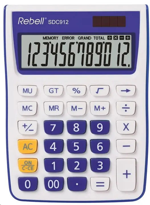 REBELL kalkulačka - SDC912 VL - fialová