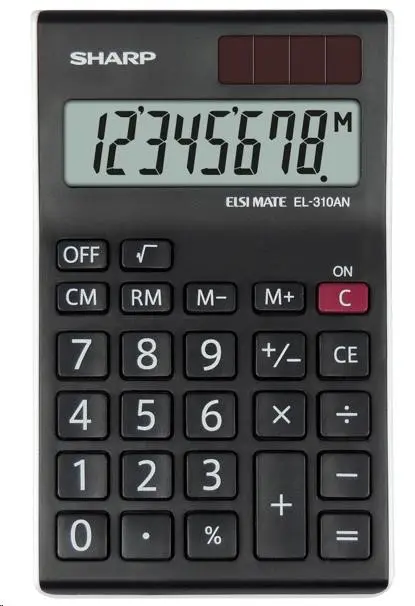 SHARP kalkulačka - EL-310ANWH - černá