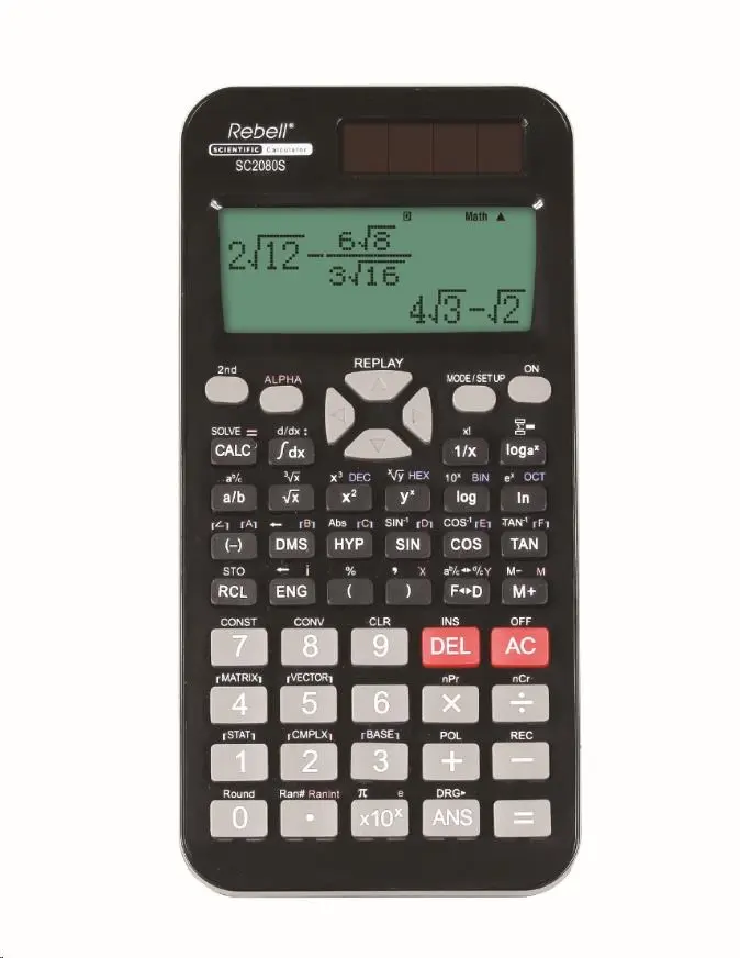 REBELL kalkulačka - SC2080S - černá