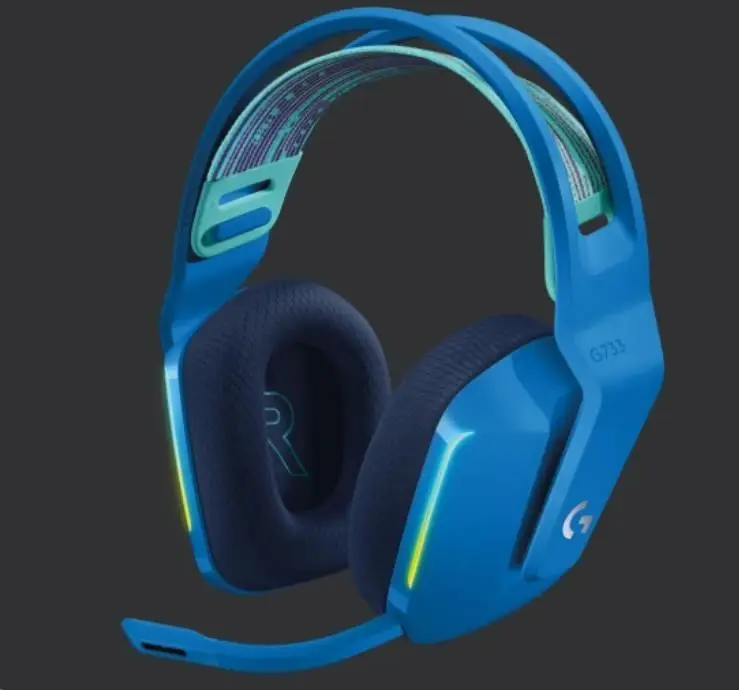 Logitech herní sluchátka G733, LIGHTSPEED Wireless RGB Gaming Headset, EMEA, blue