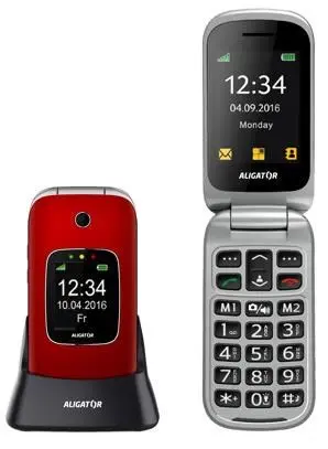 ALIGATOR V650 Senior červeno-stříbrný+st.nab, AV650RS