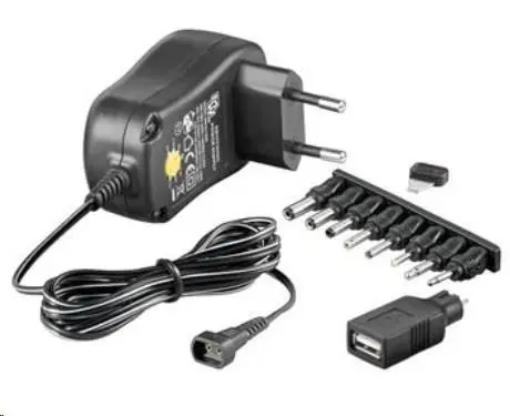 Goobay Univerzální napájecí adaptér 230V/3-12V stejnosměrný 600mA