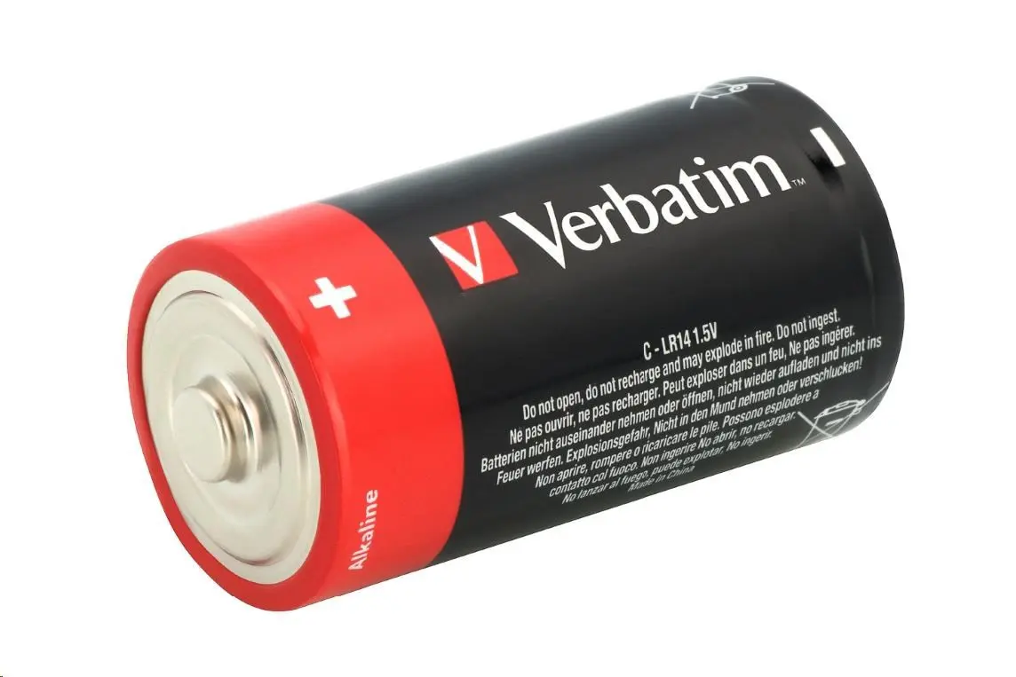 VERBATIM Alkalické baterie C, 2 PACK / LR14