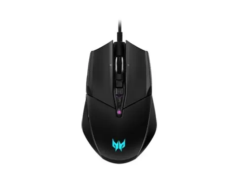 ACER Predator Cestus 335 - max. 19000dpi, 10 programovatelných tlačítek, 4 barvy podsvícení, životnost 20 mil. kliknutí