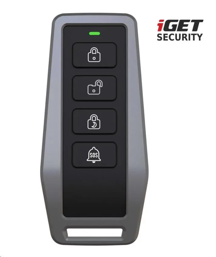 iGET SECURITY EP5 - dálkové ovládání (klíčenka) pro alarm M5, výdrž baterie až 5 let