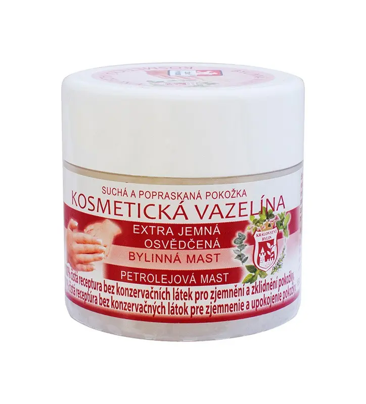Kosmetická vazelína extra jemná bylinná mast 150 ml Království bylin