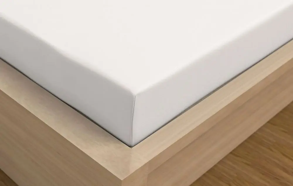 Jersey prostěradlo s lycrou DeLuxe 220x200 bílé