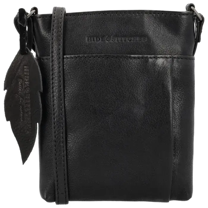 Černá crossbody kabelka z pravé kůže „Toscana“