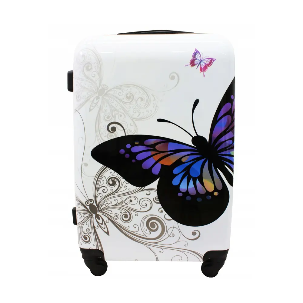 Bílý dětský cestovní kufr “Butterfly“ - vel. M