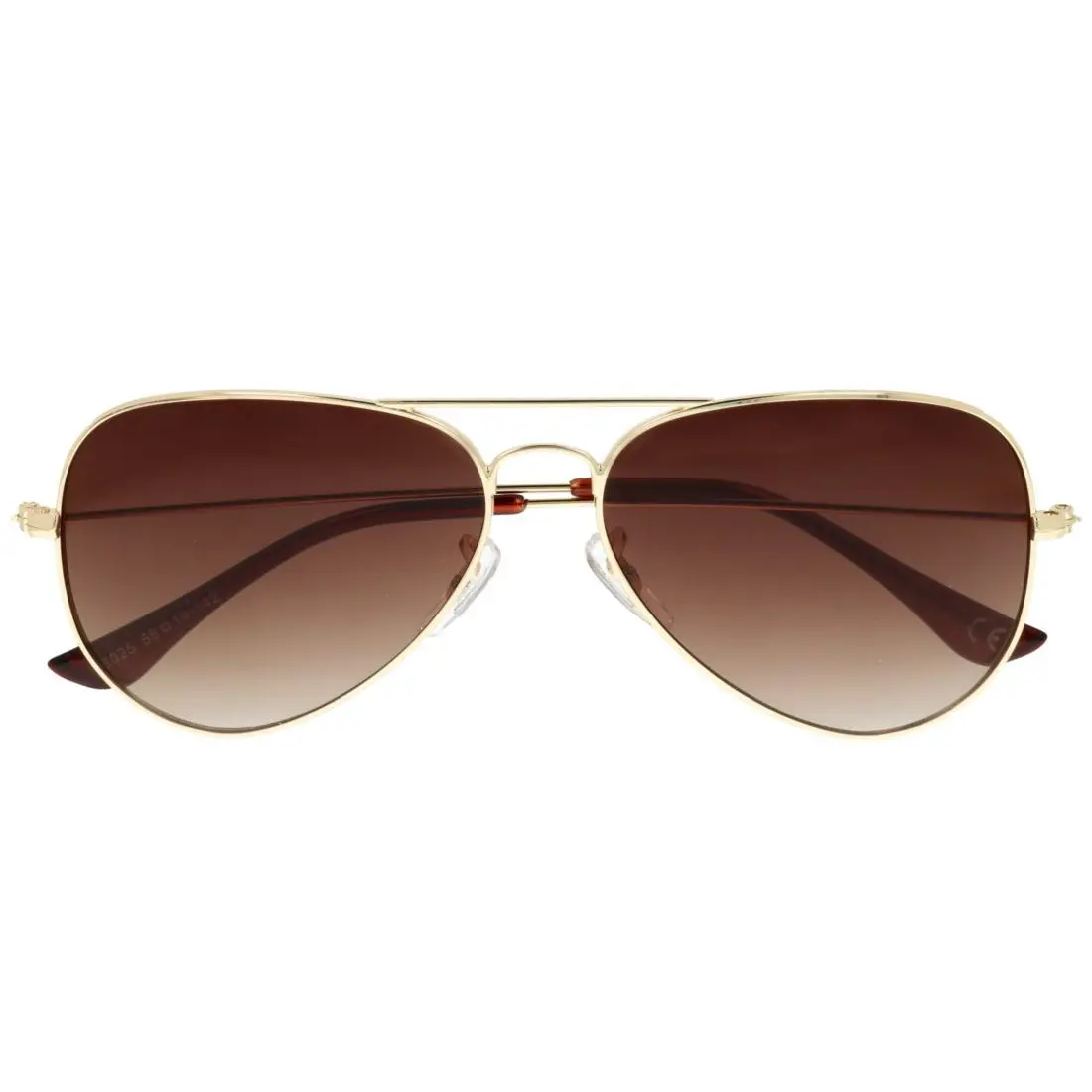 Zlato-hnědé brýle pilotky “Aviator“
