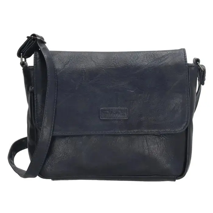 Tmavě modrá kožená crossbody kabelka “Dunas“
