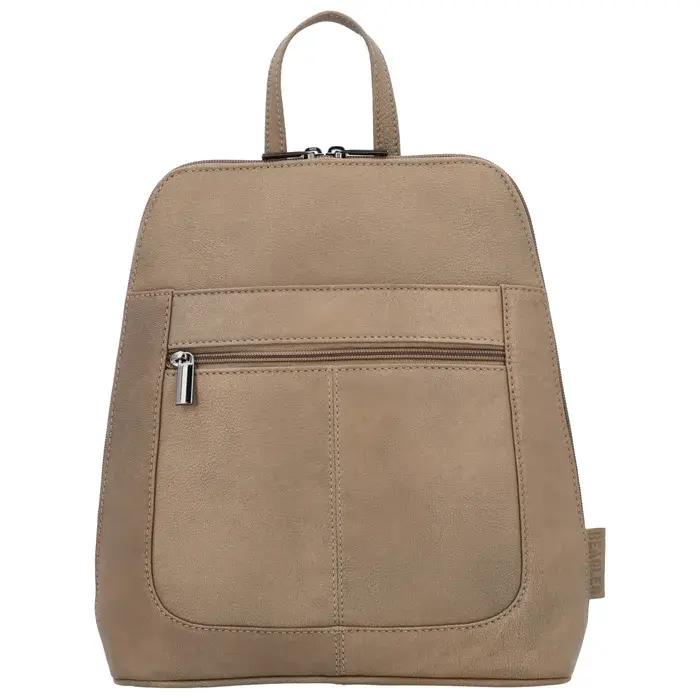 Béžový elegantní batoh z pravé kůže „Santa Lucia“