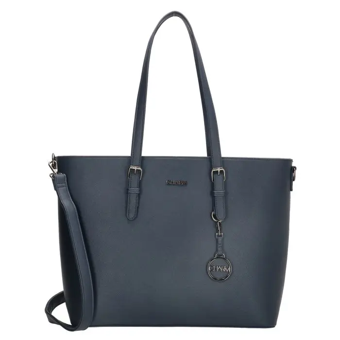 Tmavě modrá prémiová shopper kabelka „Rachel“