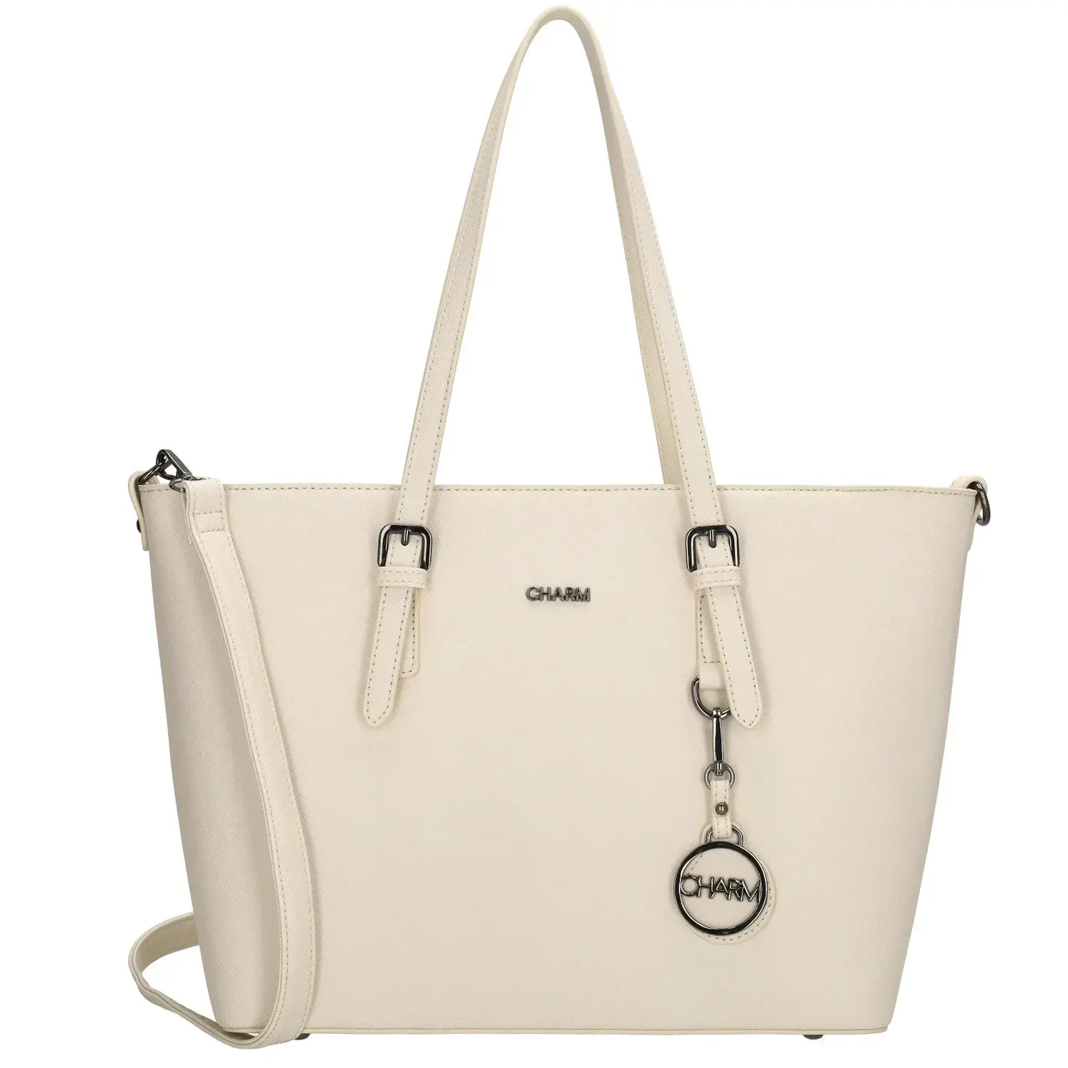 Béžová velká shopper kabelka přes rameno „Misty“