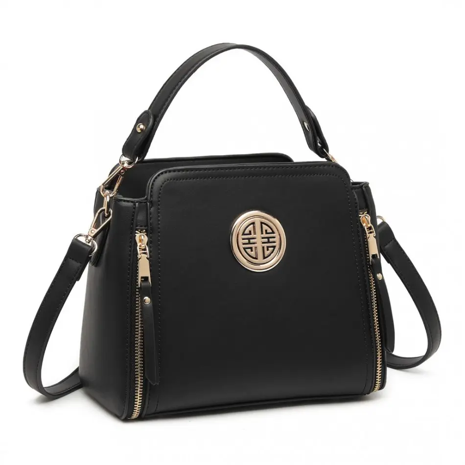 Černá zdobená crossbody kabelka „Aura“