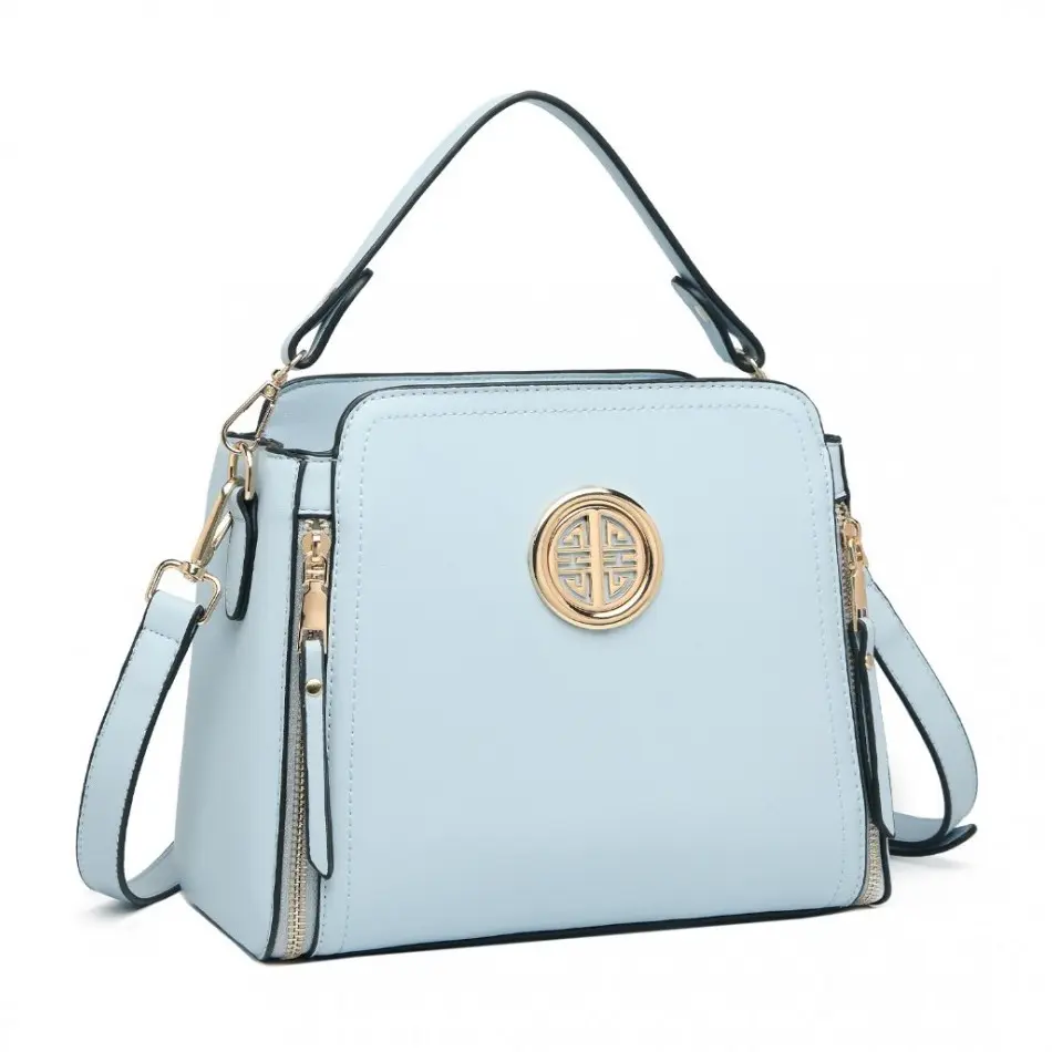 Modrá zdobená crossbody kabelka „Aura“