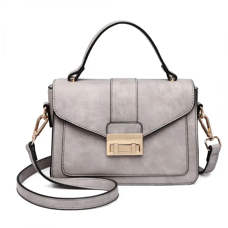 Šedá aktovková crossbody kabelka “Alice“