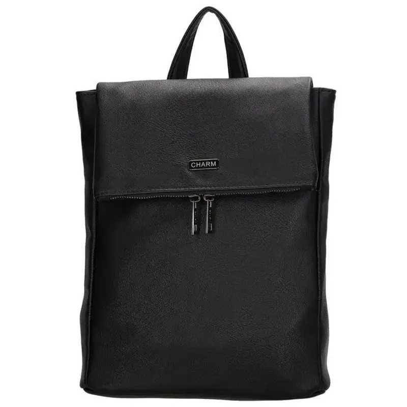 Černý elegantní kožený batoh “Noire“