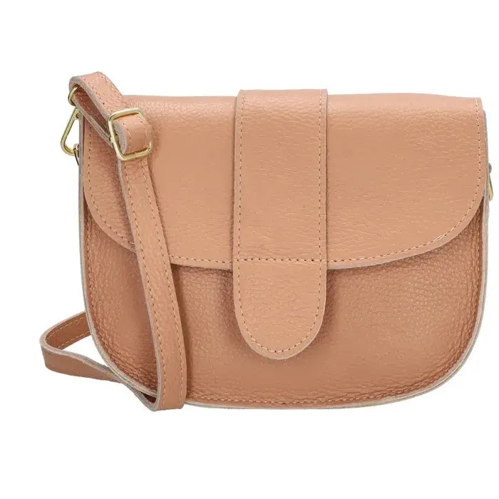 Růžová prošívaná crossbody kabelka „Fame“