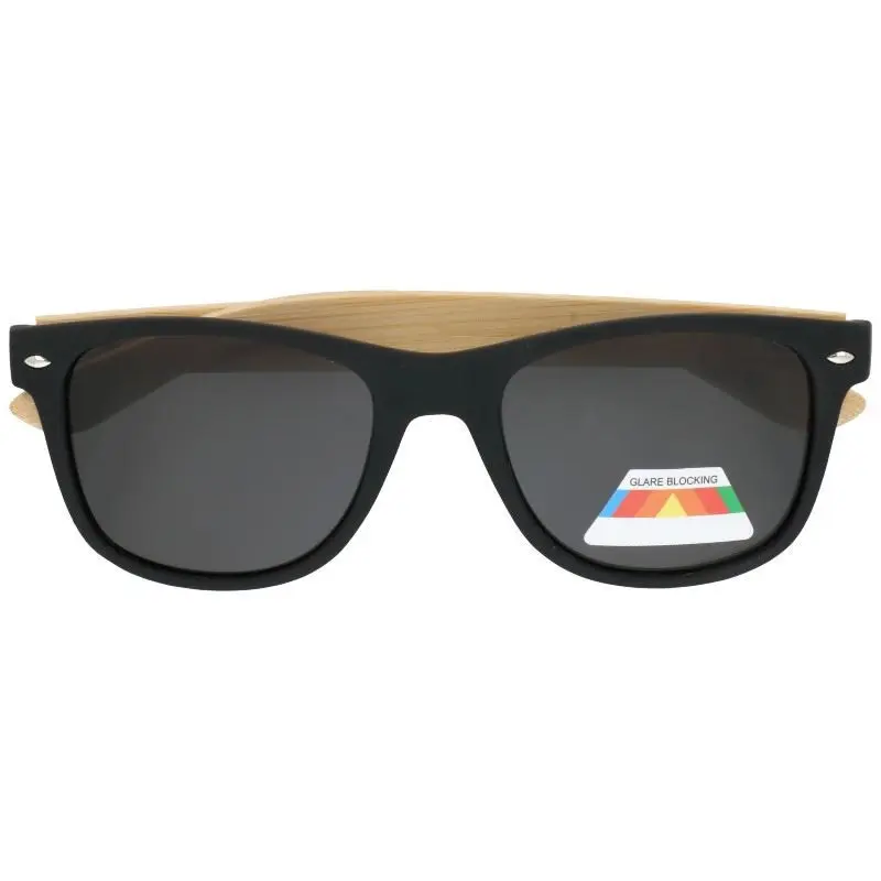 Černé dřevěné zrcadlové brýle Wayfarer “Wood 2“