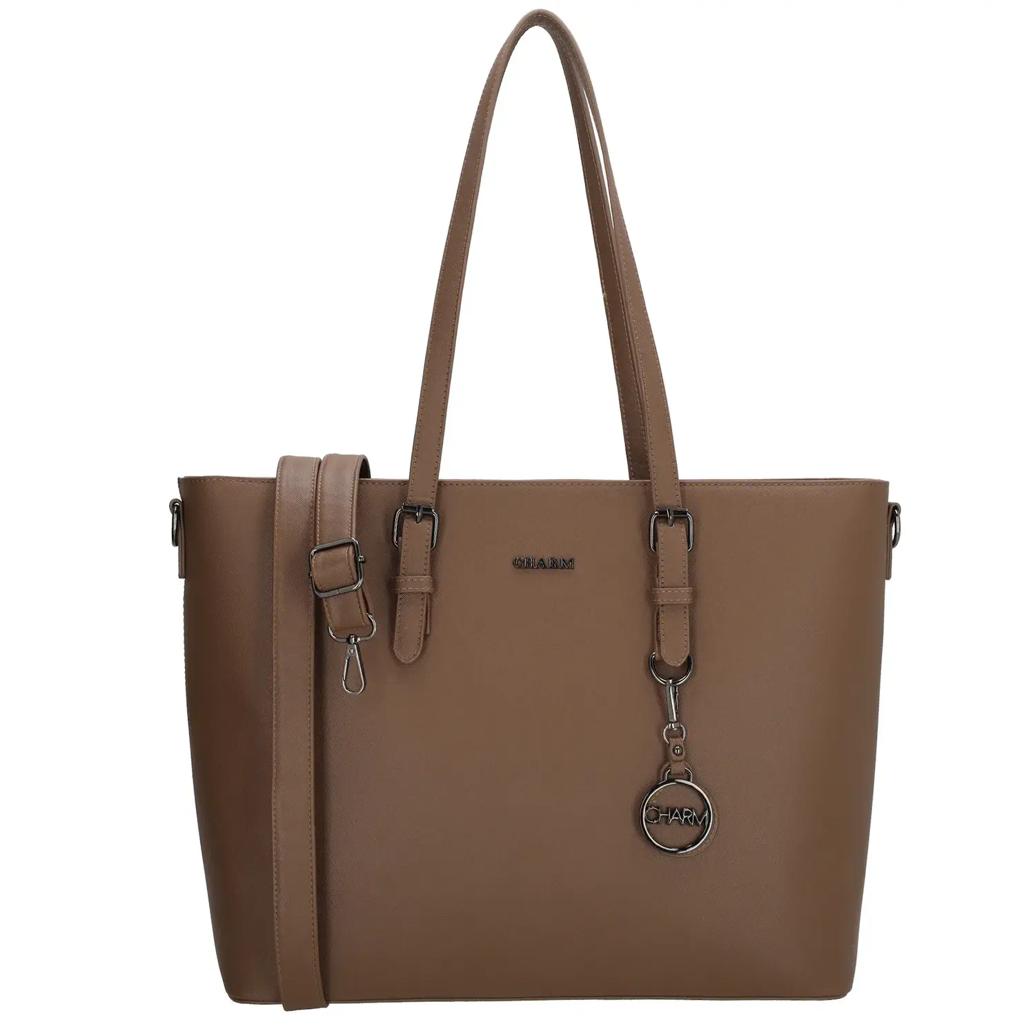 Tmavě hnědá prémiová shopper kabelka „Rachel“