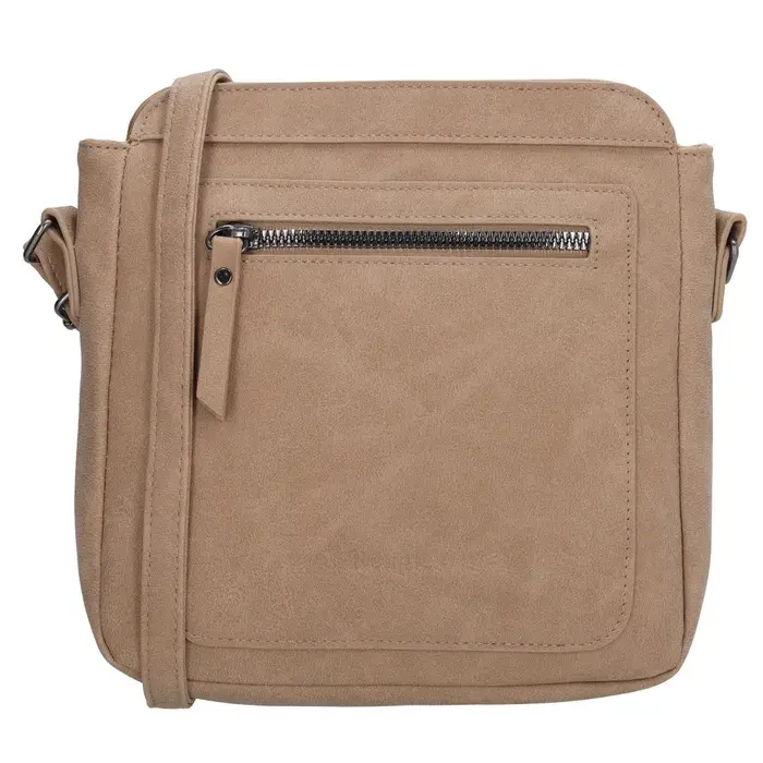 Béžová prošívaná crossbody kabelka „Diadem”