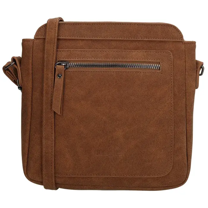 Hnědá prošívaná crossbody kabelka „Diadem”