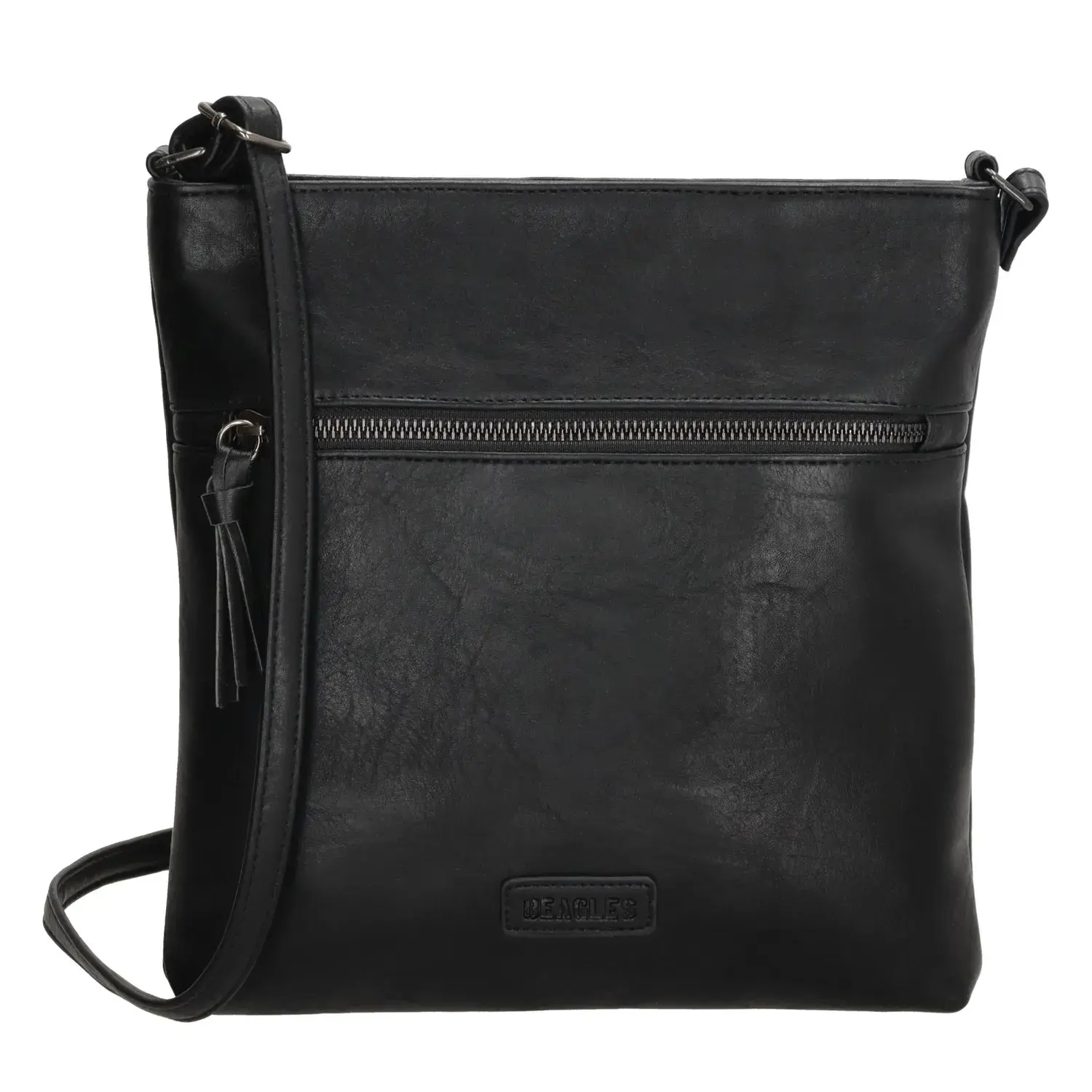 Černá prošívaná crossbody kabelka „Jenny”