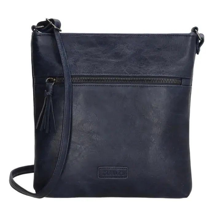 Tmavě modrá prošívaná crossbody kabelka „Jenny”