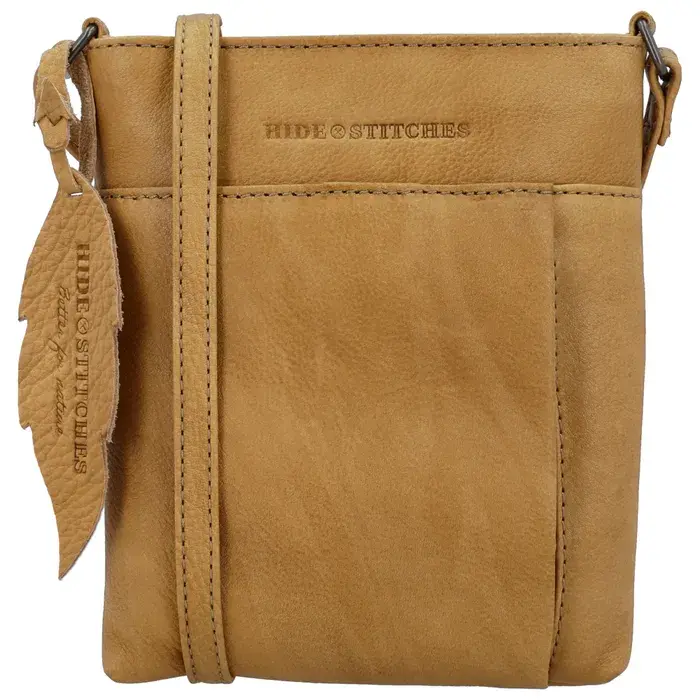 Béžová crossbody kabelka z pravé kůže „Toscana“
