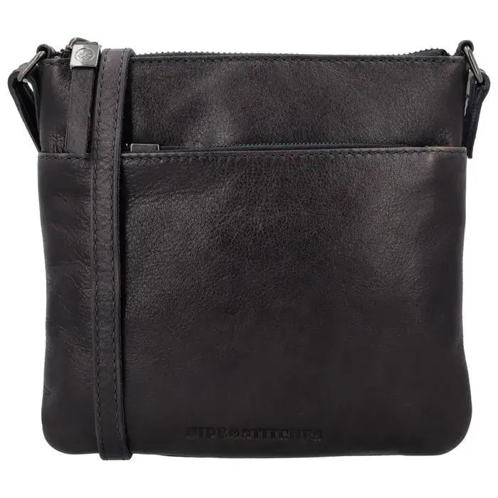 Tmavě modrá čtvercová crossbody z pravé kůže „Milano“